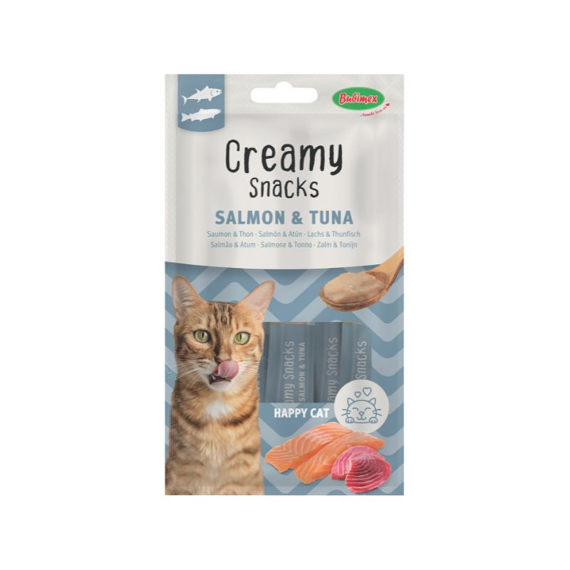 Friandise à lécher au saumon et thon pour chat