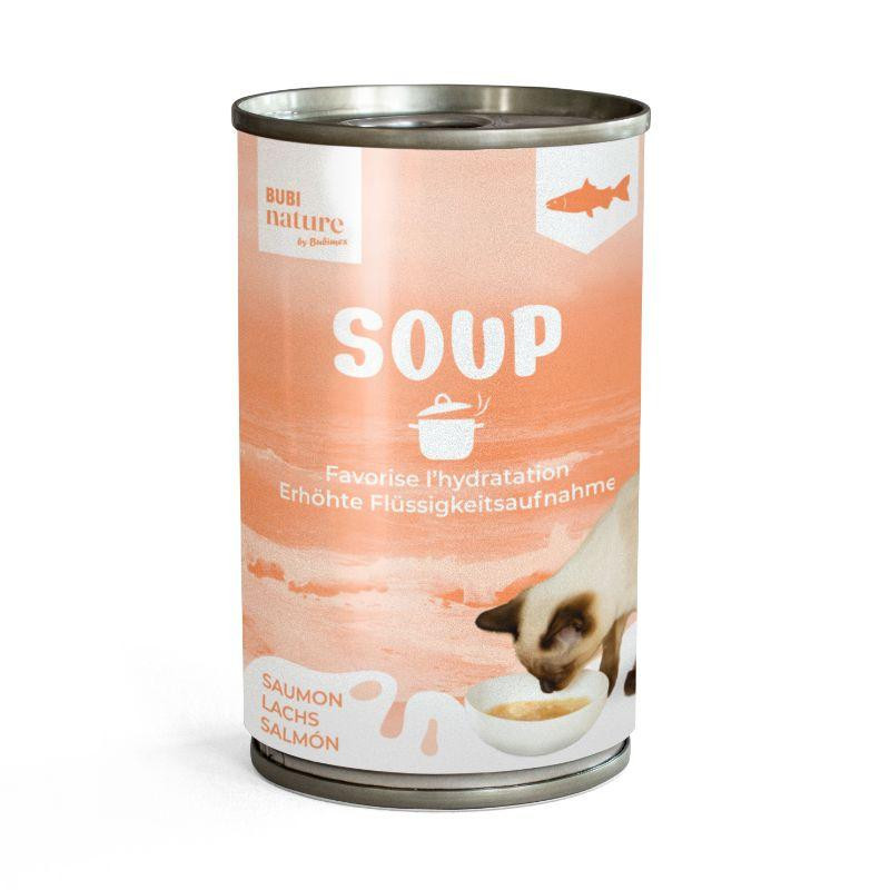 Soupe au saumon pour chat