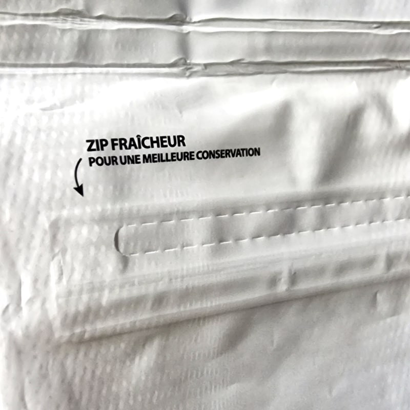 Fermeture zip fraîcheur